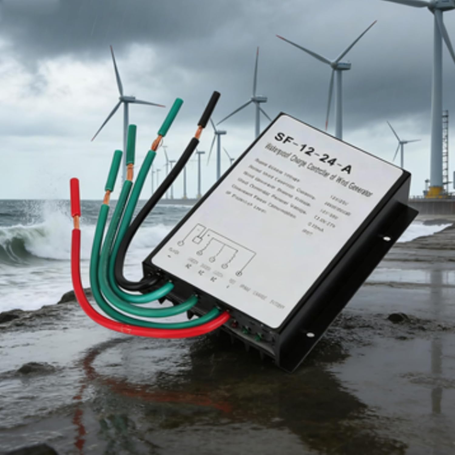 24v, 100W-14000W Wind Controller 12V/24V/48V/220V Automatic Wind Power Regulator,IP67 Wind Turbine Generator Controller Regulator