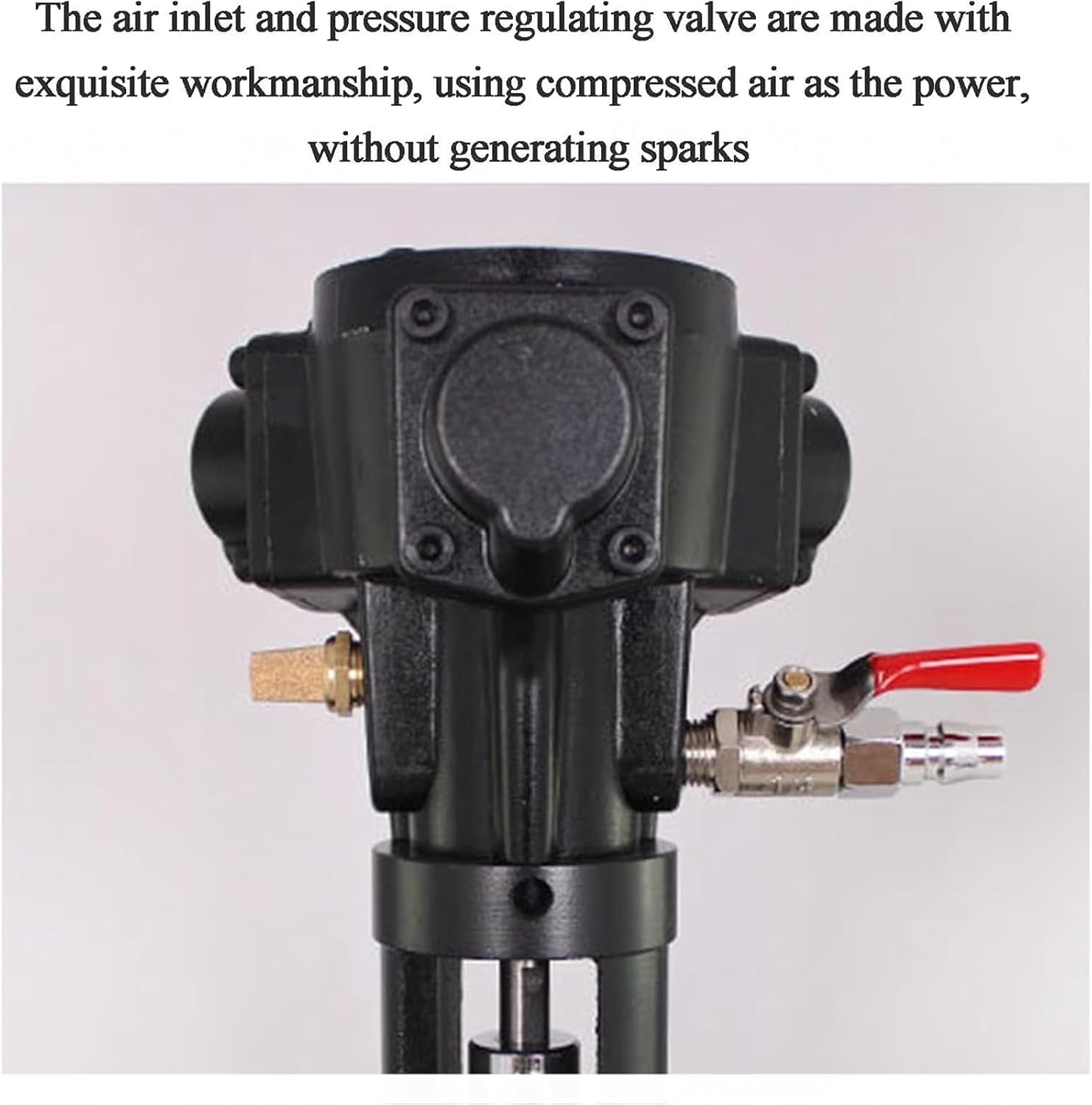 5 Gallon Platform Type Stirring Machine, 1/8HP Air Agitator, Air Agitator, Ink Coating Mixing Tool, Aluminum Alloy Steel Impeller Mixer, for Paint, Putty, Dye, Fodder(