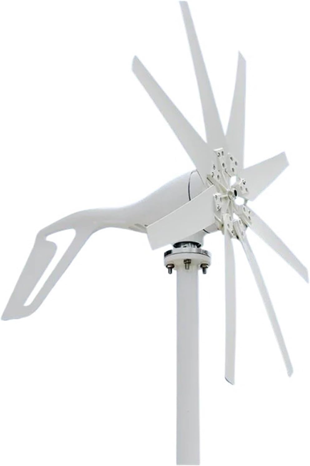 High Efficiency 2000W Horizontal Axis Wind Turbine Windmill 12V 24V 48V Free Energy Permanent Magnet Generator Home Appliance for Home, Farm, RVs, Boats(with MPPT Charger,12V)