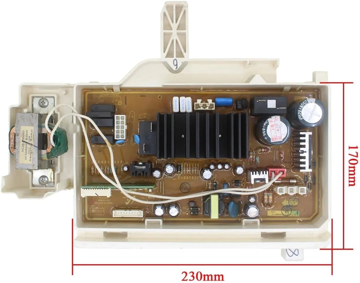 Drum Washing Machine Computer Board Main Board, Compatible For Samsung WF1802XEU XEC XEY DC92-01190B 00597B, Washing Machine Parts