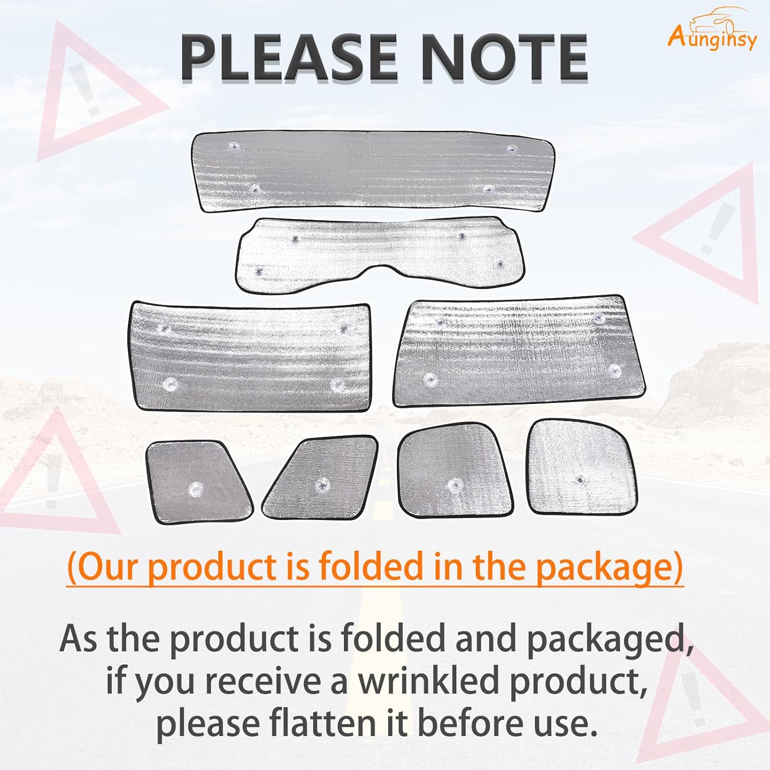 Car Full Windshield Sunshade Compatible with Toyota FJ Cruiser 2007-2021 Automotive Windshield Sunshades Foldable Reflective Sun Visor for UV Rays and Sun Heat Full Protect Car Interior Accessories