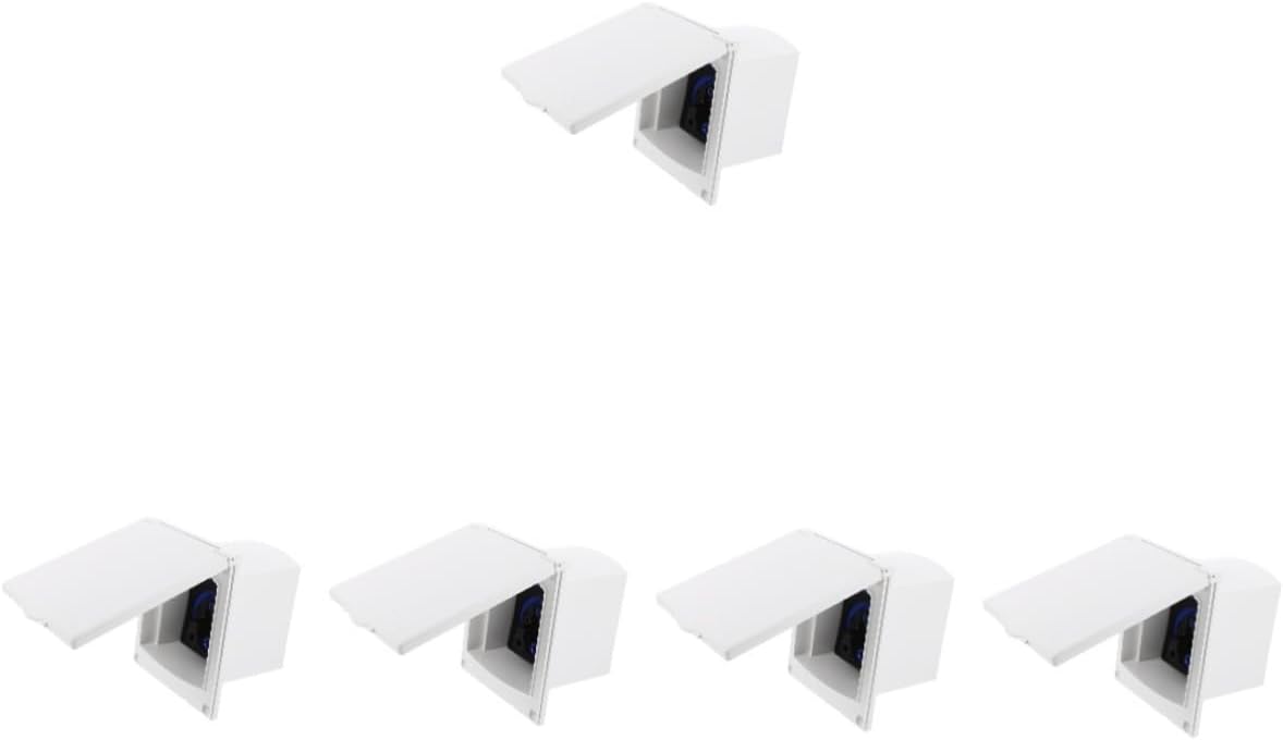 Mobestech 5pcs Rv Inlet Socket Power Inlet Box for Outdoor Use Compatible Rvs and Generators Easy to Install Weatherproof Design for Performance