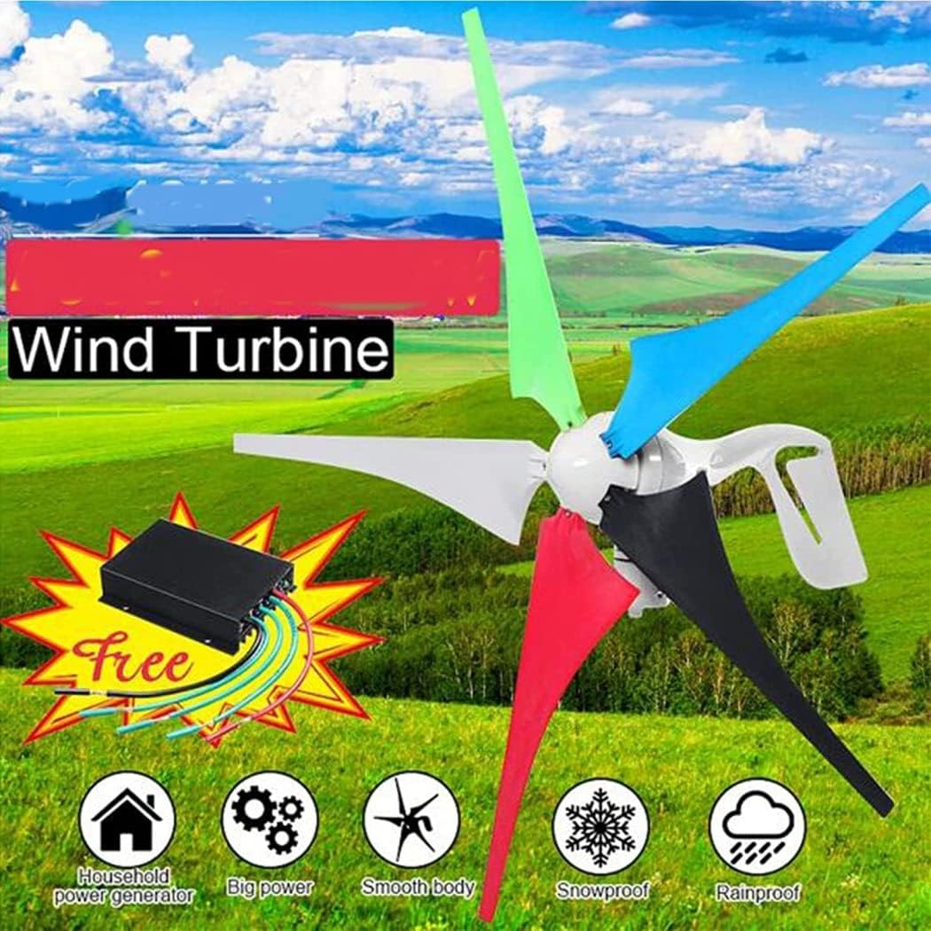 LiuSj JUnSt Energy Generator Wind Power Kit, 8000W Helix Magnetic Levitation Axis Wind Turbine Generator Wind Generator Power for Outdoor Garden