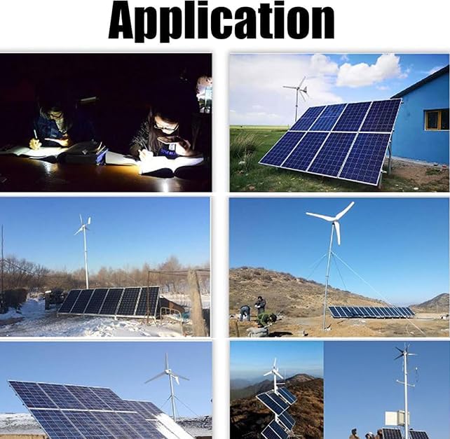 MPPT Wind Solar Hybrid Charge Controller,800W 12V 24V 48V Wind Turbine Generator Solar Panel Auto Charger Regulator Controller with Dump Load,48V