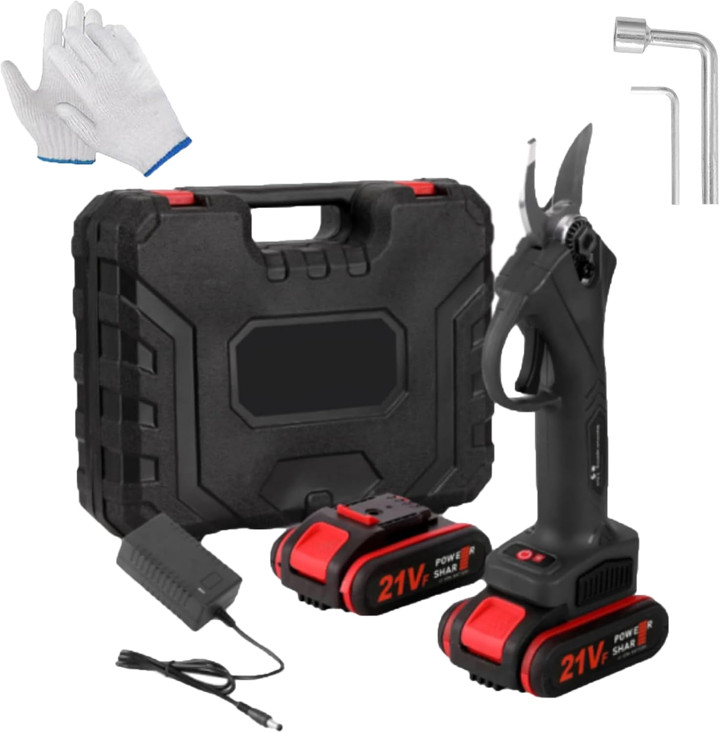 2025 Upgraded Electric Pruning Shears for Gardening, Electric Tree Trimmer, Power Through Every Cut with Ease (Black)