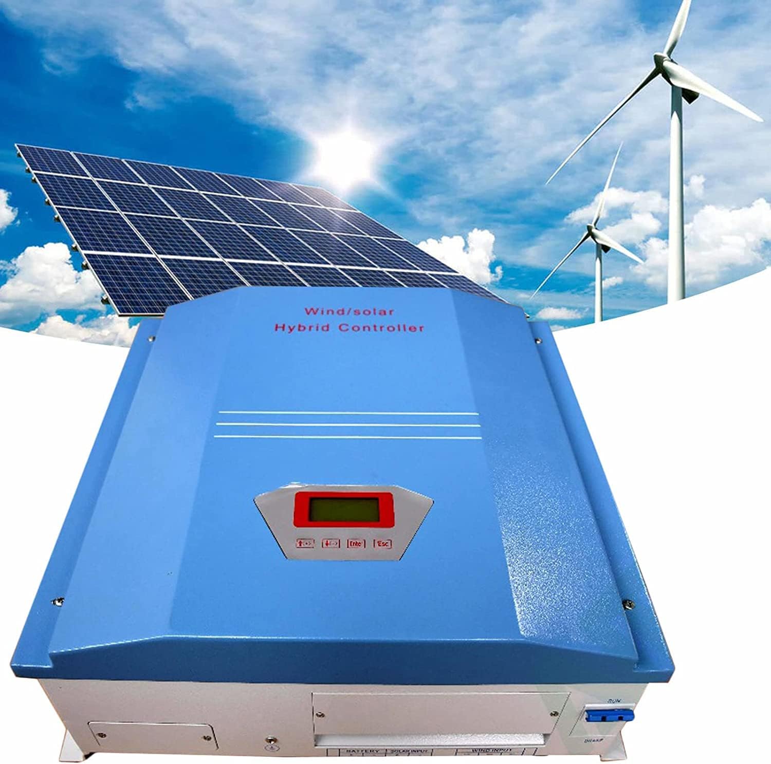 8000W Maglev Generator Wind Turbine Generator 3 Blades Vertical Axis 8KW Wind Turbine Kits with Charge Controller Off Grid System for Home Industrial