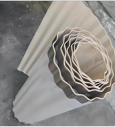 Stainless Steel Sound-Absorbing Canopy Panel, Corrugated Sound-Insulating Shield for Carports, Yards & Eaves - Silent Noise Reduction (600cm x 90cm)