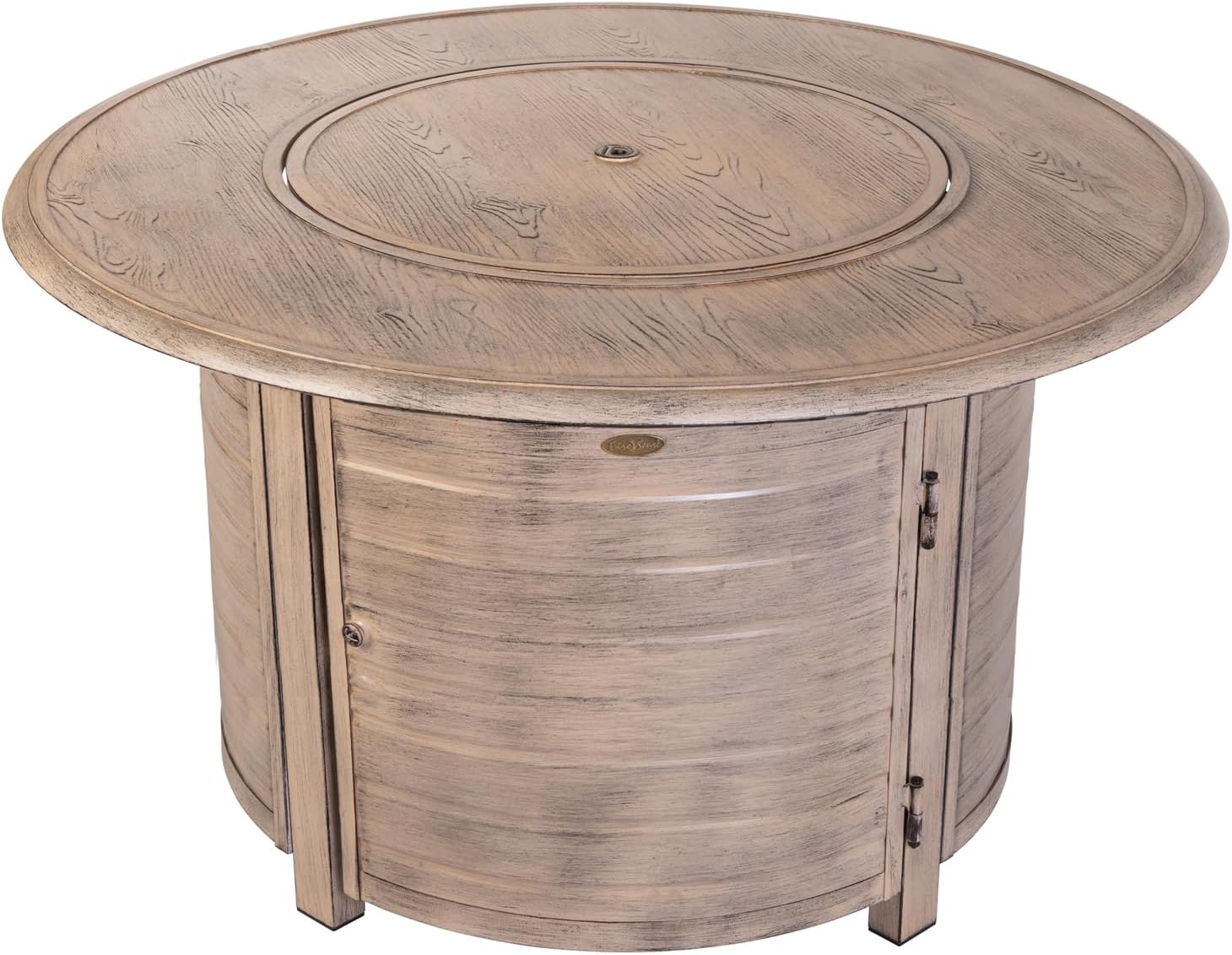 Round Propane Fire Pit - 55000 BTU Aluminum Outdoor Heater