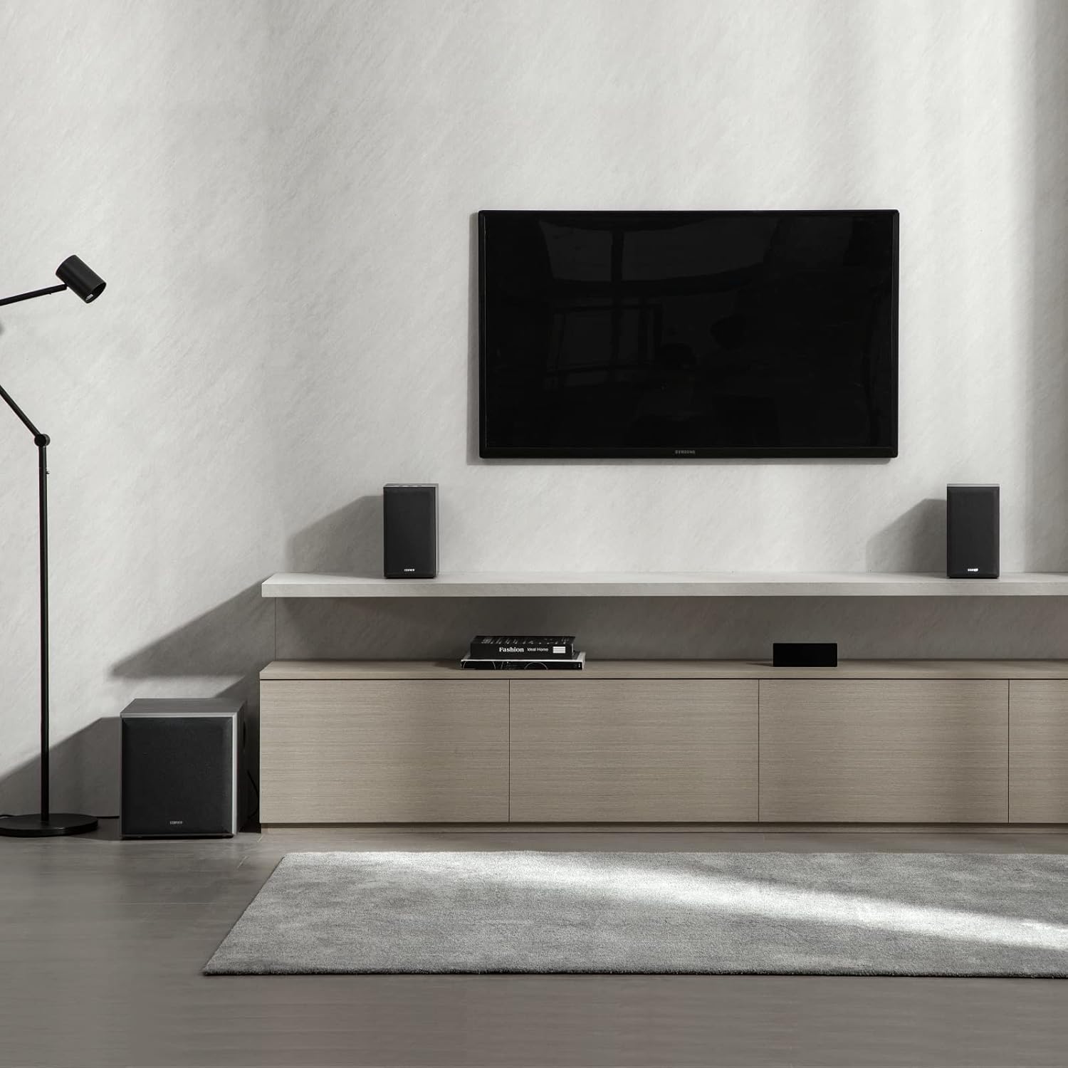 Edifier M601DB Bookshelf Coaxial Bluetooth with Optical & Auxiliary Speakers with 8 Inch Wireless Subwoofer, 2.1 Computer System Bluetooth 5.1 AptX,110W RMS, Black