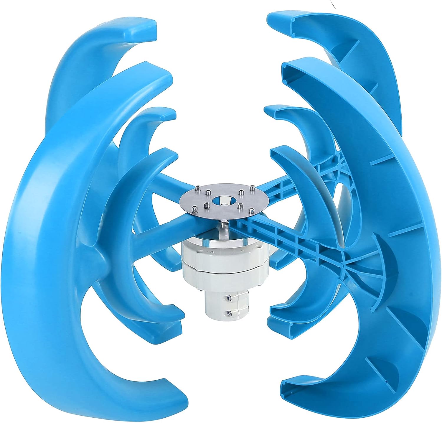 Generic 800W 4 Vanewing The Wind Kit Efficiently Generates Power for Boats, Cabins and Mobile Houses of Blue Alloy Steel + Plastic (48V)