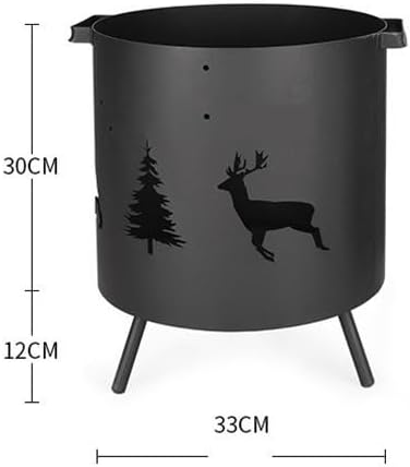 Outdoor Fireplaces Outdoor Fire Pit Patio Furniture Cast Iron Basin Bonfire Brazier Heating Stove Furnace Garden Courtyard BBQ Grill Fire Pits