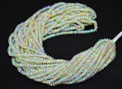 natural welo ethiopian opal 11 strands smooth beads 3 to 3.50 mm
