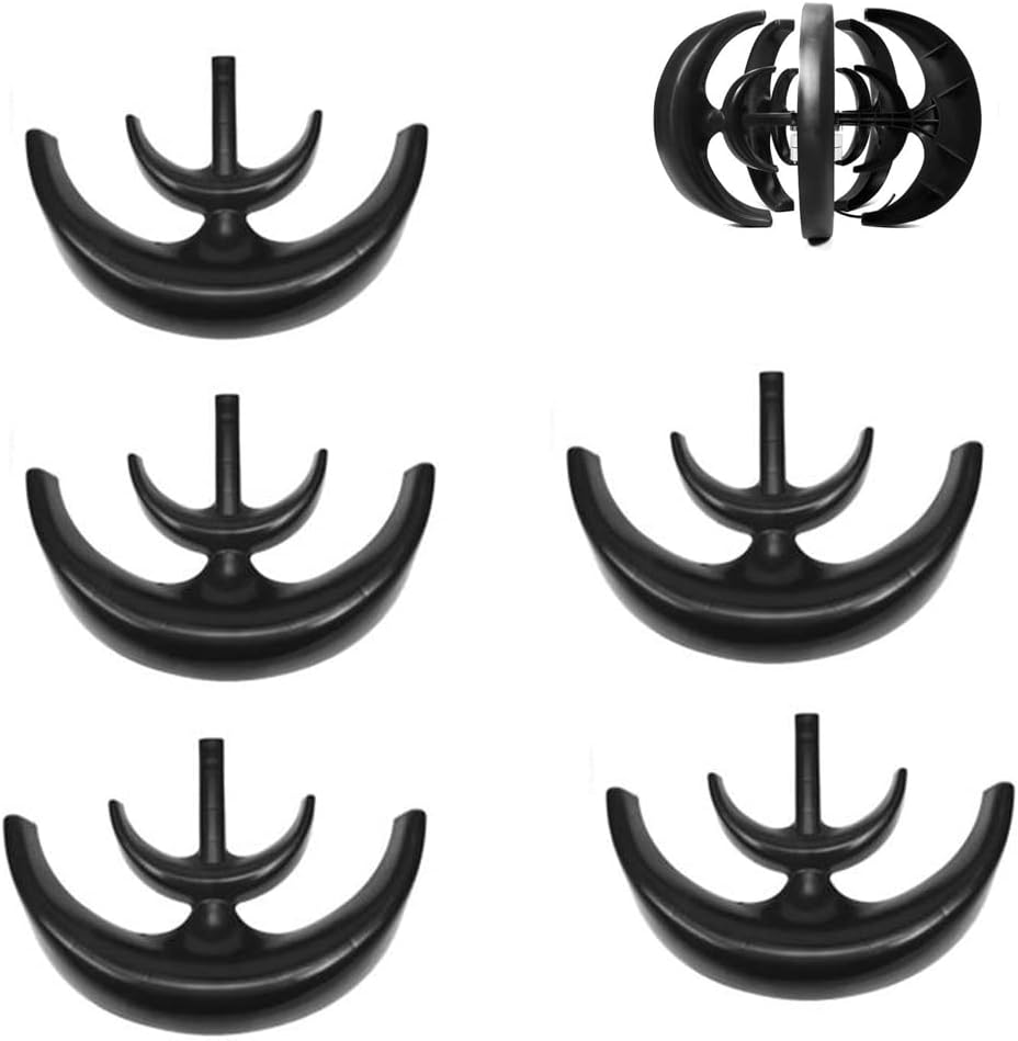 DIY Vertical Wind Turbine Generator Nylon Blades for Small Windmill,Black,3 Pieces Blades