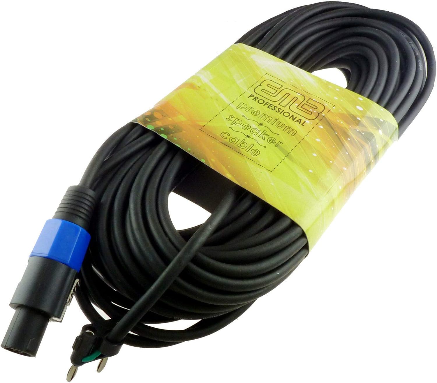100 FEET FT FOOT SPEAKON TO BANANA 16 ga GAUGE PA DJ AUDIO AMP TO SPEAKER CABLE