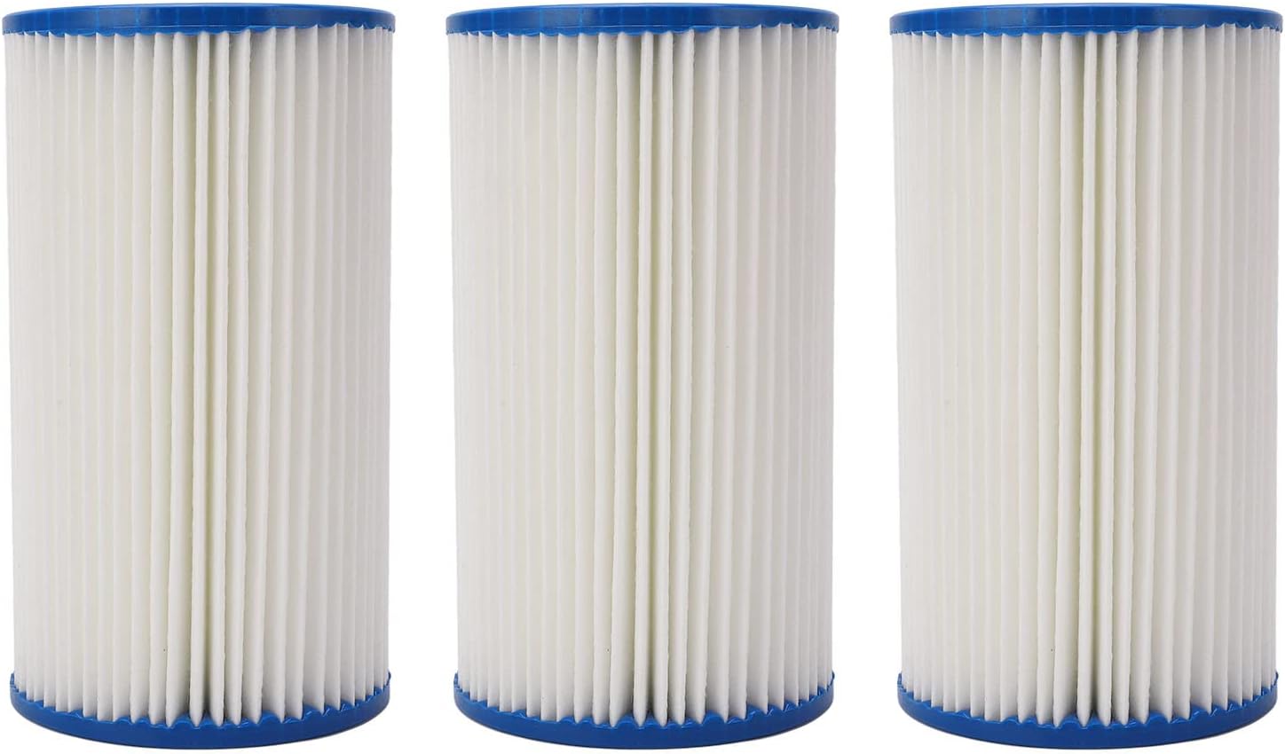 3 Pack Spa Pool Filter Cartridge, Heavy Duty Trilobal Fabric, Easy to Clean, Compatible with B Filters, Sturdy for Pool and Spa Systems