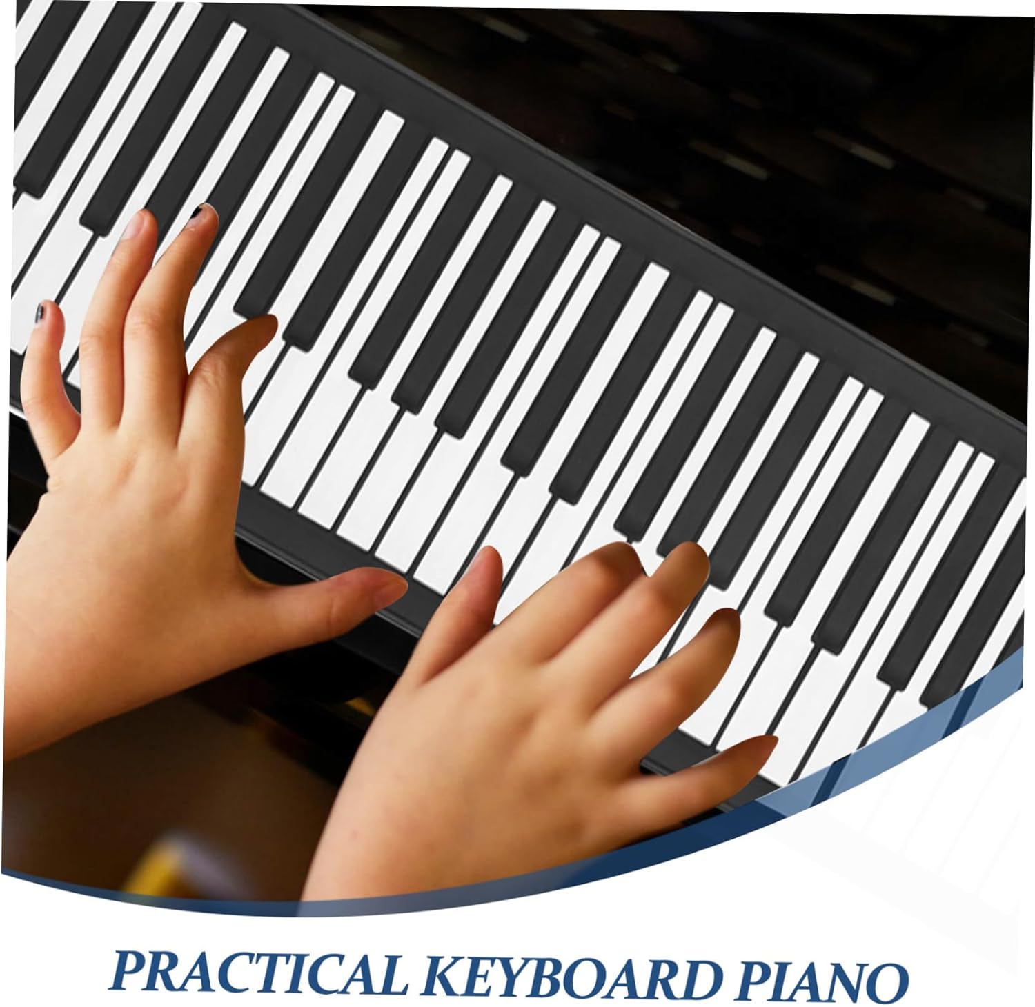 BESPORTBLE Keys Portable Up Piano Digital Music Keyboard with Tones Rhythms Lightweight Easy to Use for Beginners Music Enthusiasts USB Connection