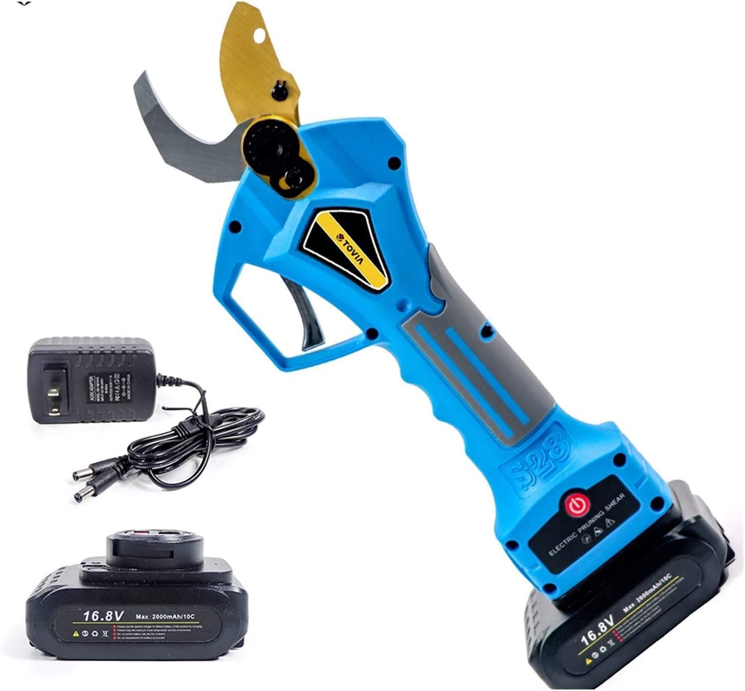 Electric Pruning Shears, Electric Pruning Shears 400W Brushless Cordless Pruner Lithium Powered Fruit Tree Bonsai Pruning with 2 Battery