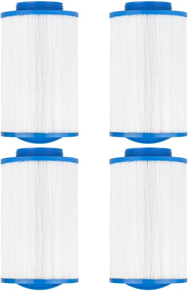 Clear Choice Pool Spa Filter 5.38 Dia x 7.00 in Cartridge Replacement for LA Spa Baleen AK-90107 Excel XLS-524, [4-Pack]