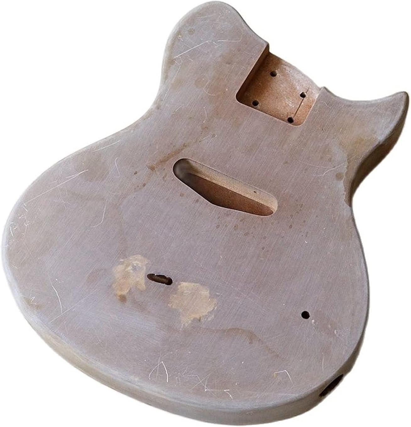 Unfinished Guitar Body Corps De Guitare Électrique Pour Enfants Corps De Guitare ST Gris Mini Baril De Guitare Finition Mate Pièces De Corps De Bricolage Guitar DIY Accessory