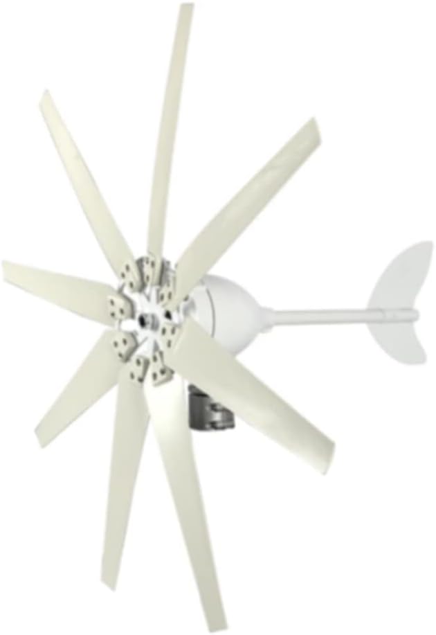 8000W Wind Turbine Generator W/Charge Controller Kit 12/24V 8 Blades for Home Garden Use Low Noise
