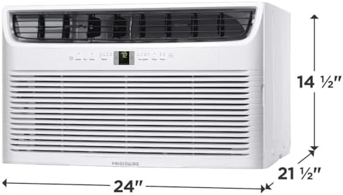Frigidaire Through-the-Wall Room Air Conditioner, Remote Control, Washable Filter, Timer & Sleep Mode, 115/120V, White (10,000)