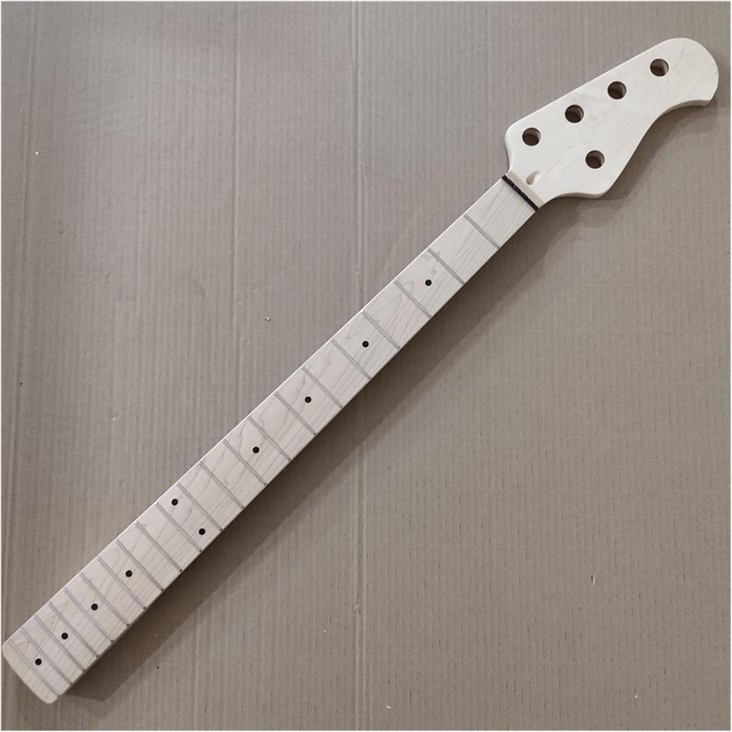 TSTS Maple 21 Frets Bass Guitar Neck Part 5 String Maple Fingerboard 34 Inch Guitar ​Neck Replacement