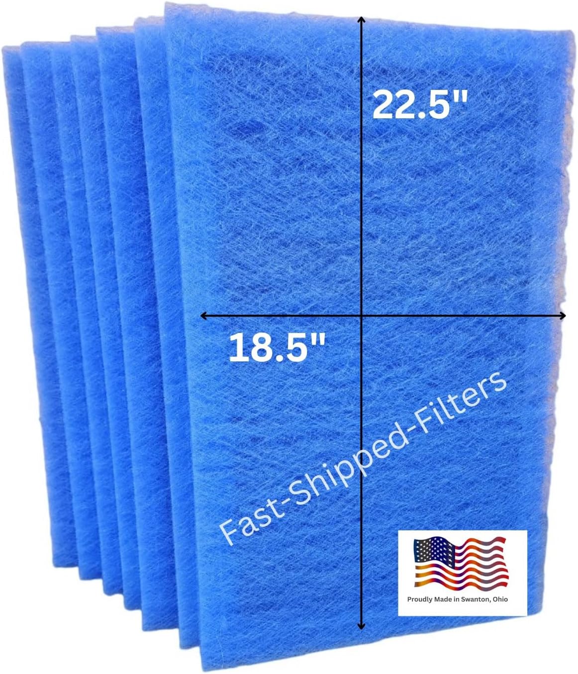 Fast-Shipped-Filters 7 Pack 20x25 Replacement Filter Pads Compatible with Dynamic Air Cleaner 20x25 Refill Blue