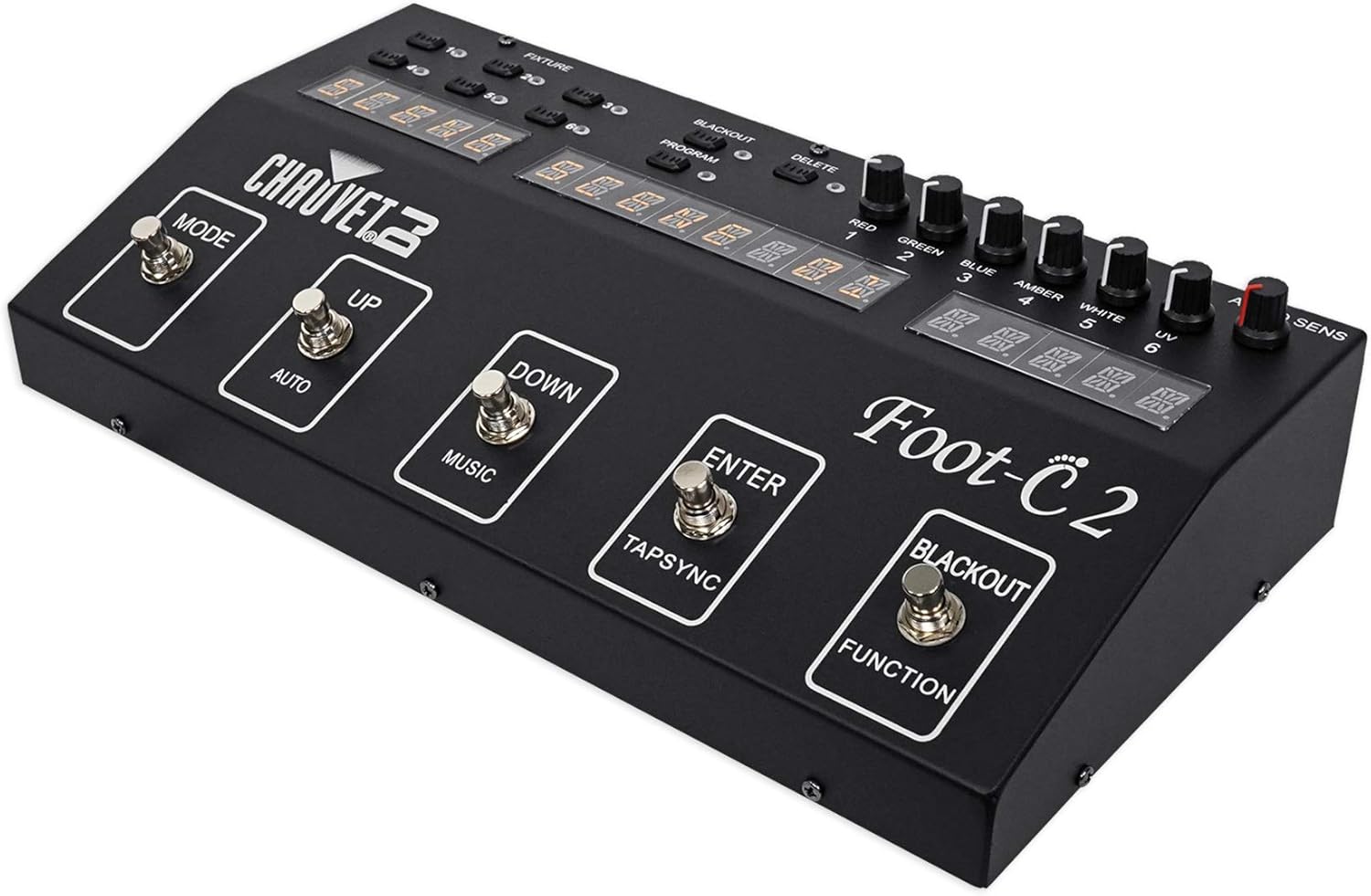 Chauvet DJ Foot C-2 36-Channel DMX Foot Controller w/MIDI Input w/Display+Fogger