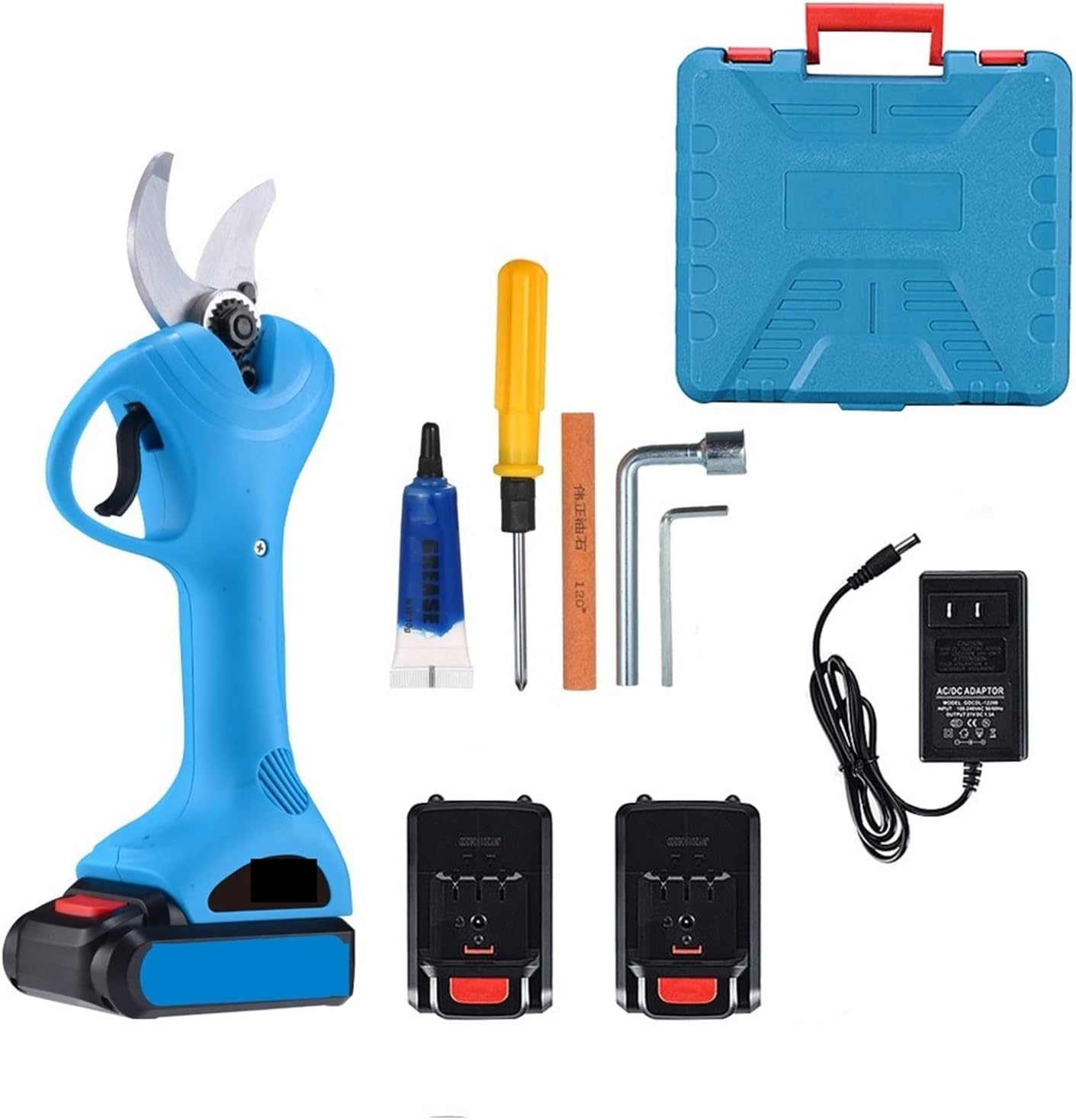 Power Pruner 21V Cordless Pruner Lithium-ion Pruning Shear Efficient Scissors Bonsai Electric Tree Branches Garden Tools Electric SC-8602