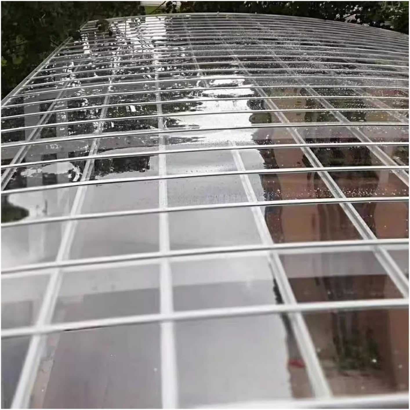 PC Endurance Board, 2mm Thick Polycarbonate Plastic Sheet, Flame Retardant Impact/UV Resistance Transparent Sunlight Plate, Outdoor Garden Greenhouse Carport Panels ( Color : Clear , Size : 1.22x9M/48
