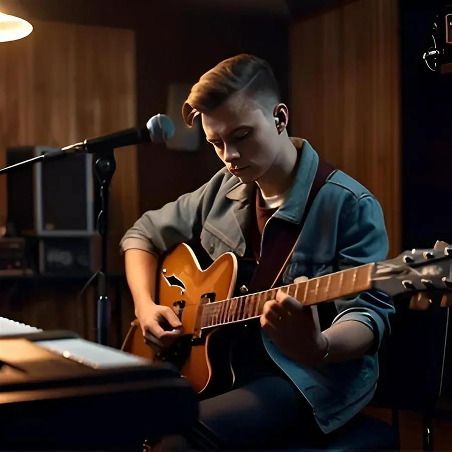 Guitar Audio Cable 6.5mm Guitar Cable Male to Male 1/4inch Stereo Cables for DJ Amp Cable for Amplifier Keyboard Mixer(PVC Coat,15m)