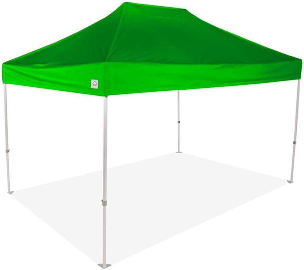 Impact 10' x 15' Pop Up Canopy Tent, Commercial Grade Aluminum Frame and 500D Fabric, Includes Roller Bag, Lime Green
