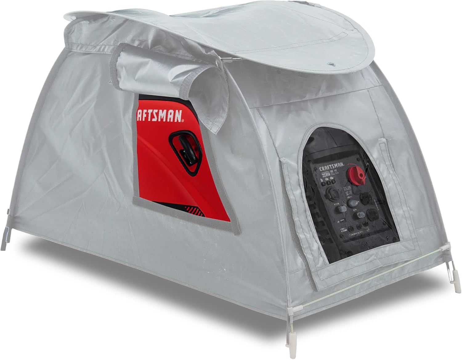 Small Inverter Generator Cover While Running, Portable Waterproof Generator Shed Cover，Outdoor Generator Tent Cover for Rain, Fit Most 1000-5500 Watt Inverter Generators, Grey
