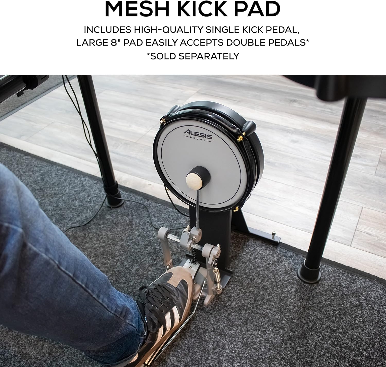 Alesis Drums Command Mesh SE Kit - Electric Drum Set with Quiet Dual Zone Mesh Pads, USB MIDI Connectivity and 600+ Electronic & Acoustic Drum Sounds black