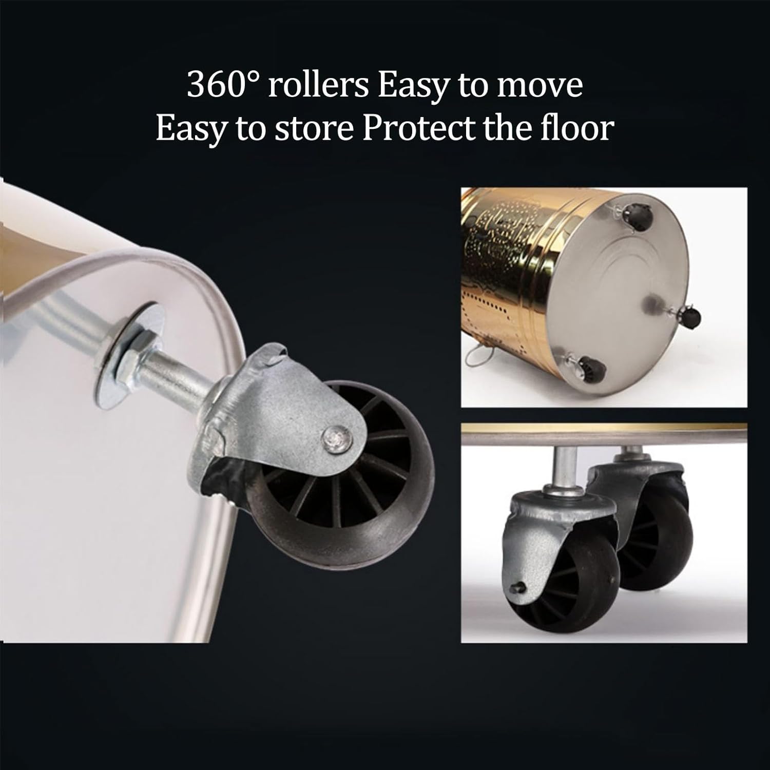 Fire Pit Stainless Steel Incinerator Cage Paper Burner Incinerator with Lid Burn Barrel Wood Burning Fire Pit Backyard Bonfire Fire Pit for Home and Garden.(Silver,48x53CM/18.9x20.9IN)