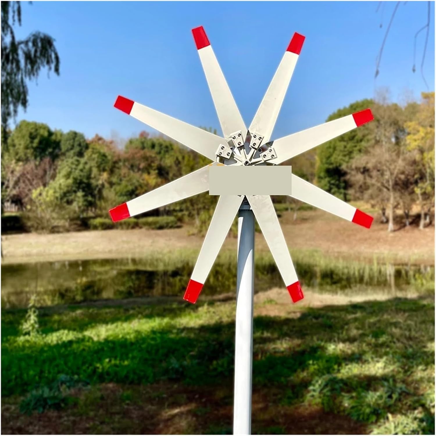 Wind Turbines, 3000W 12V 24V 48V Wind Turbine with 8 Blades Small Wind Turbine for Home RV Yacht Use Low Noise High Efficiency(12V)
