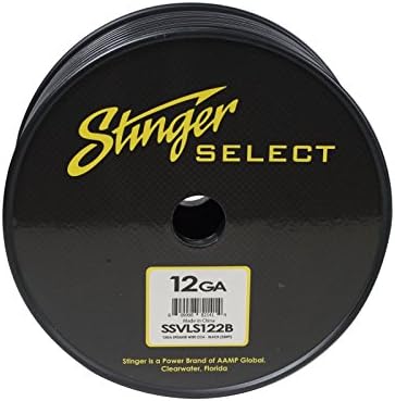 Stinger SSVLS122B 12Ga Black Speaker Wire 250ft