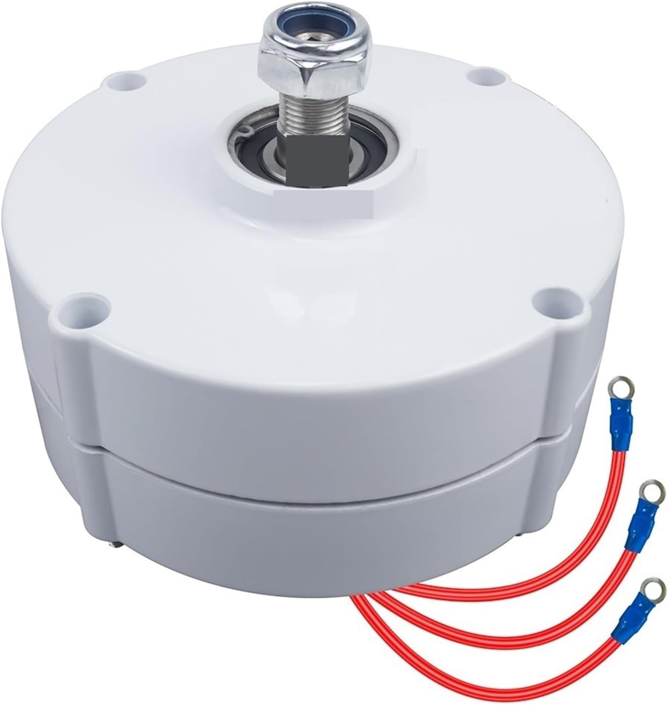 Wind Turbine Generator, Low Speed 100W AC 12V Or 24V Permanent Magnet Generator Gearless 3 Phase Alternators For Wind Water Turbine Diesel Engine for Marine, RV, Home(AC 12V)