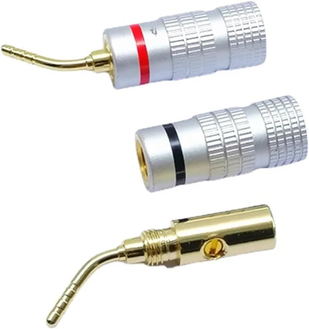 50Pcs/Lot 4MM Banana Male Audio Speaker Jack Amplifier Banana Terminal Connectors Banana Plugs(50 Pieces)