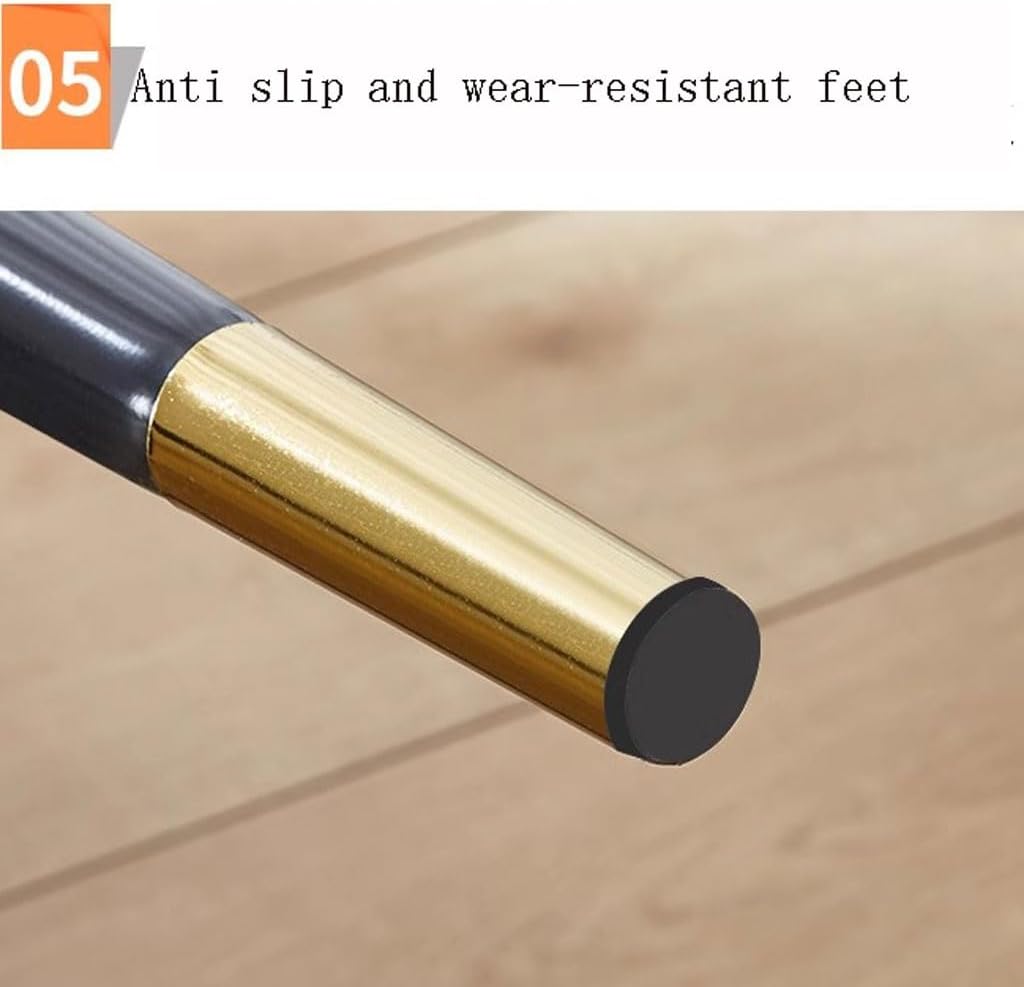 WKWKW Kitchen Set of 4 Modern Dining Chairs Wear Resistant Leather Kitchen Living Dining Room Accent Arm Chairs Carbon Steel Legs Office Lounge Chair(Yellow+Grey)