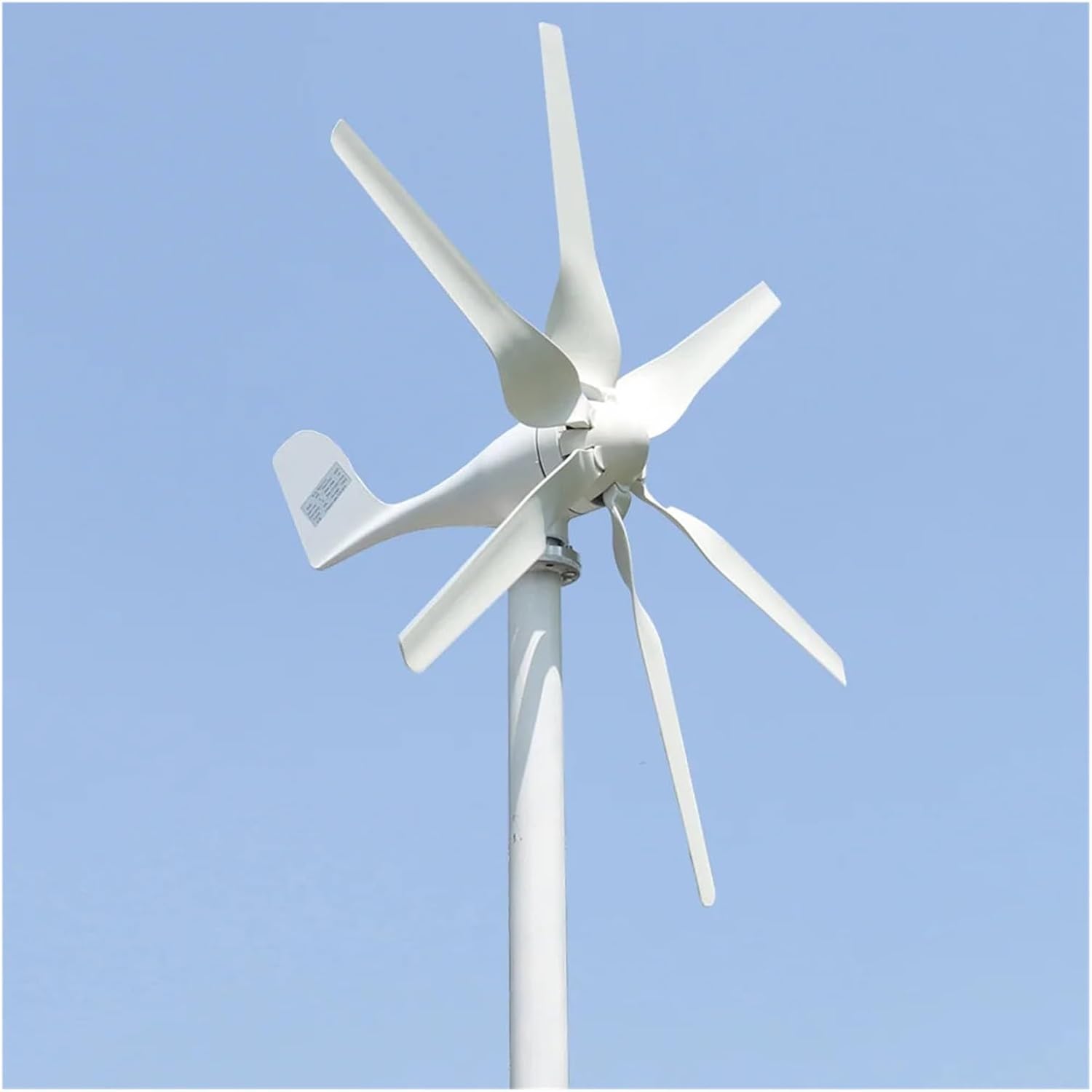 Wind Turbine Generator Kit, Wind Turbine 800w 12v 24v nerator with 6 Blades for Home Use Low Wind Speed Starting Wind Turbines for Hybrid Solar Wind System(12V)