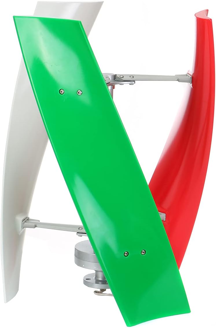 1000W 12V 24V 48V Lantern Wind Generator 3 Blades Vertical Axis Permanent Maglev Wind Turbine Generator with MPPT Controller,12v