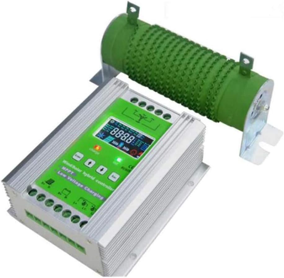 1300W 24V Wind Solar Kit: 400W Wind Turbine Generator + 8pcs 120W Monocrystalline Solar Panel + 3000W Pure Since Wave Inverter(Peak 6000W)+Accessories