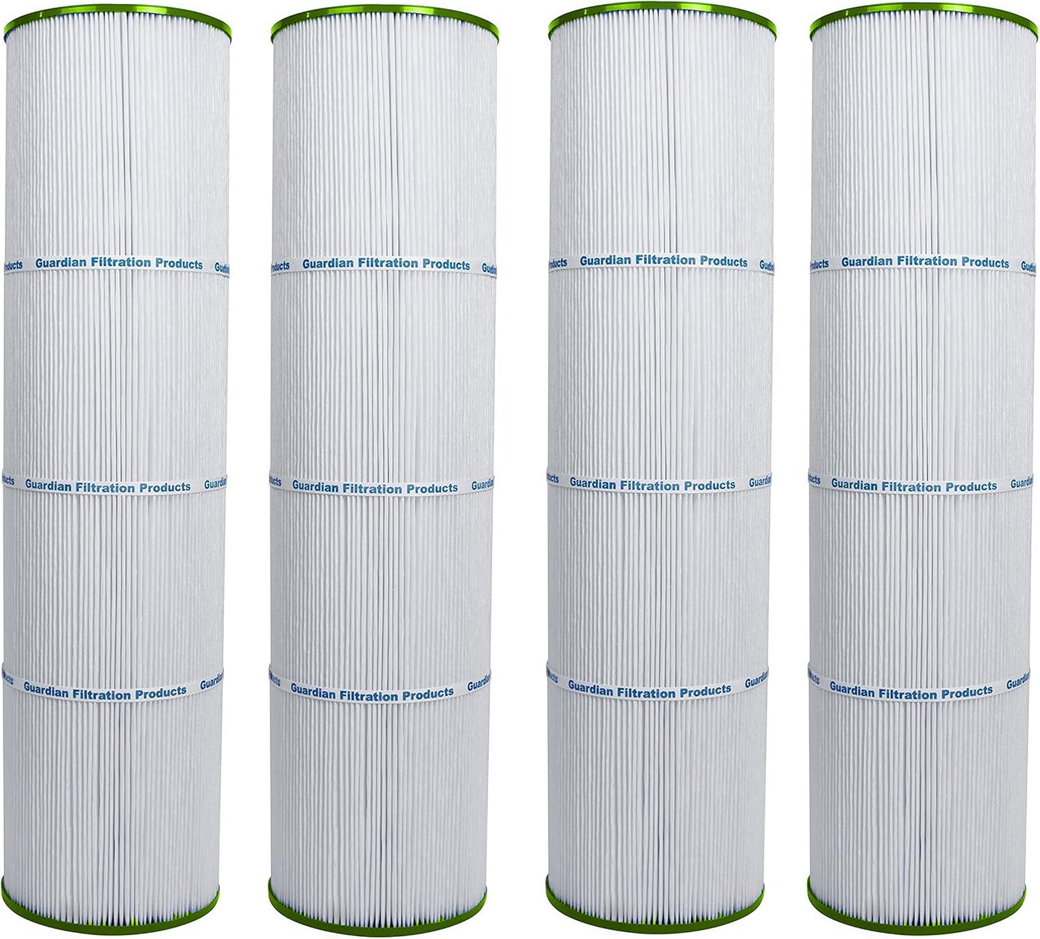 Guardian Filtration Products Pool Filter Cartridge 727-128-04 Four-Pack Replacement for C-7459 PJAN85 FC-0800 Jandy CCL-340 FC-6405 18504 85sq Jandy 85 unicel c7459 APCC7352 Cartridge