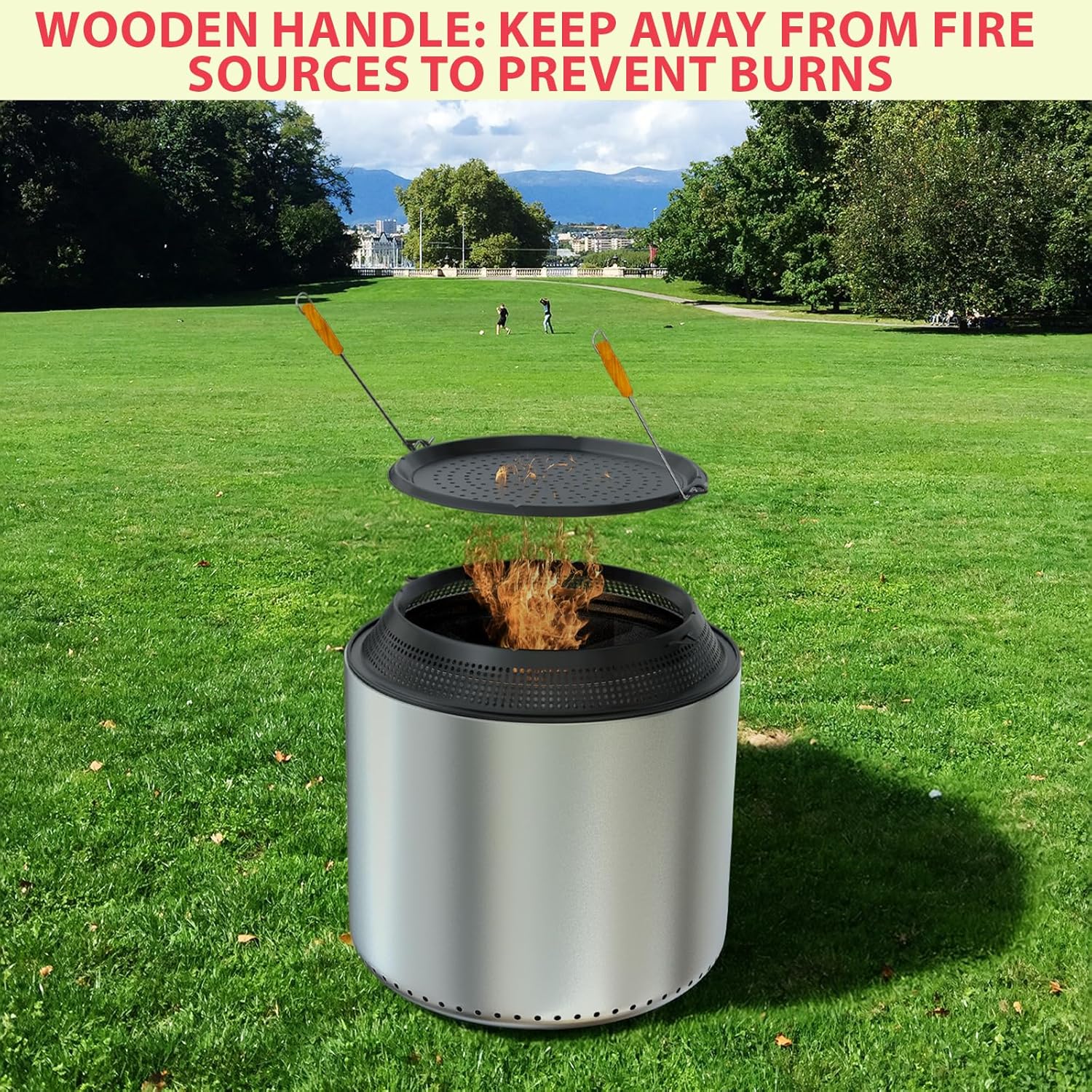 Fire Pit Spark Protector Screen for Solo Stove Yukon 27