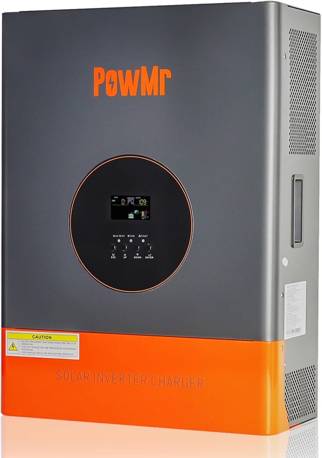 PowMr 5000W 48V Spilt-Phase Solar Inverter 120V/240V, Low-Frequency Inverter Built-in 120A MPPT Controller, Peak 15000W, fit for Lead-Acid Lithium Battery and Support Utility/Generator/Solar Charge