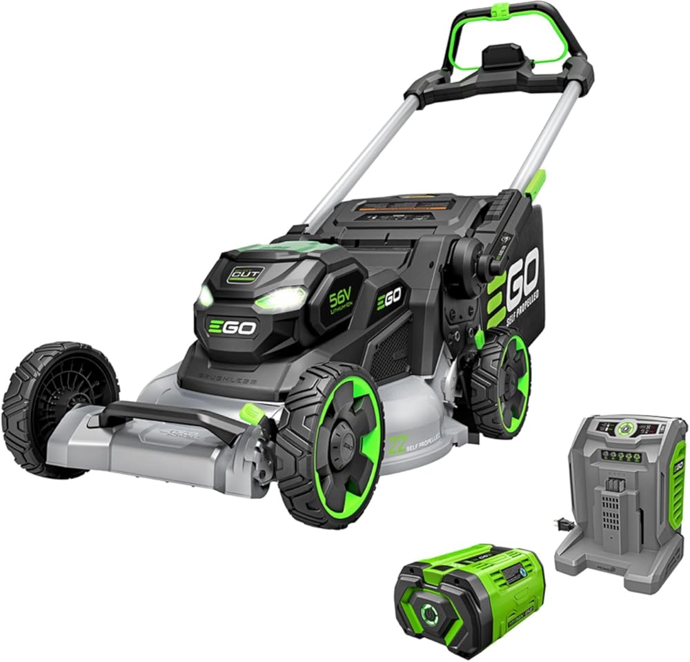 EGO POWER+ Electric Lawn Mower, Self-Propelled Cordless with 22