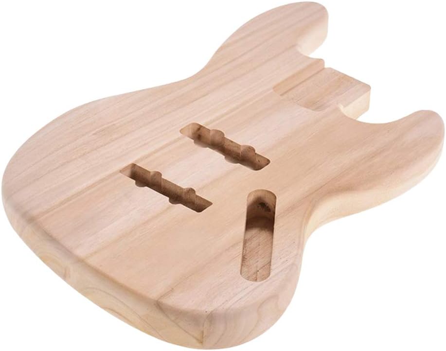 Unfinished Guitar Body, Electric Bass Guitar Body, Unfinished DIY Project Guitar Body Replacement for Guitars DIY Parts