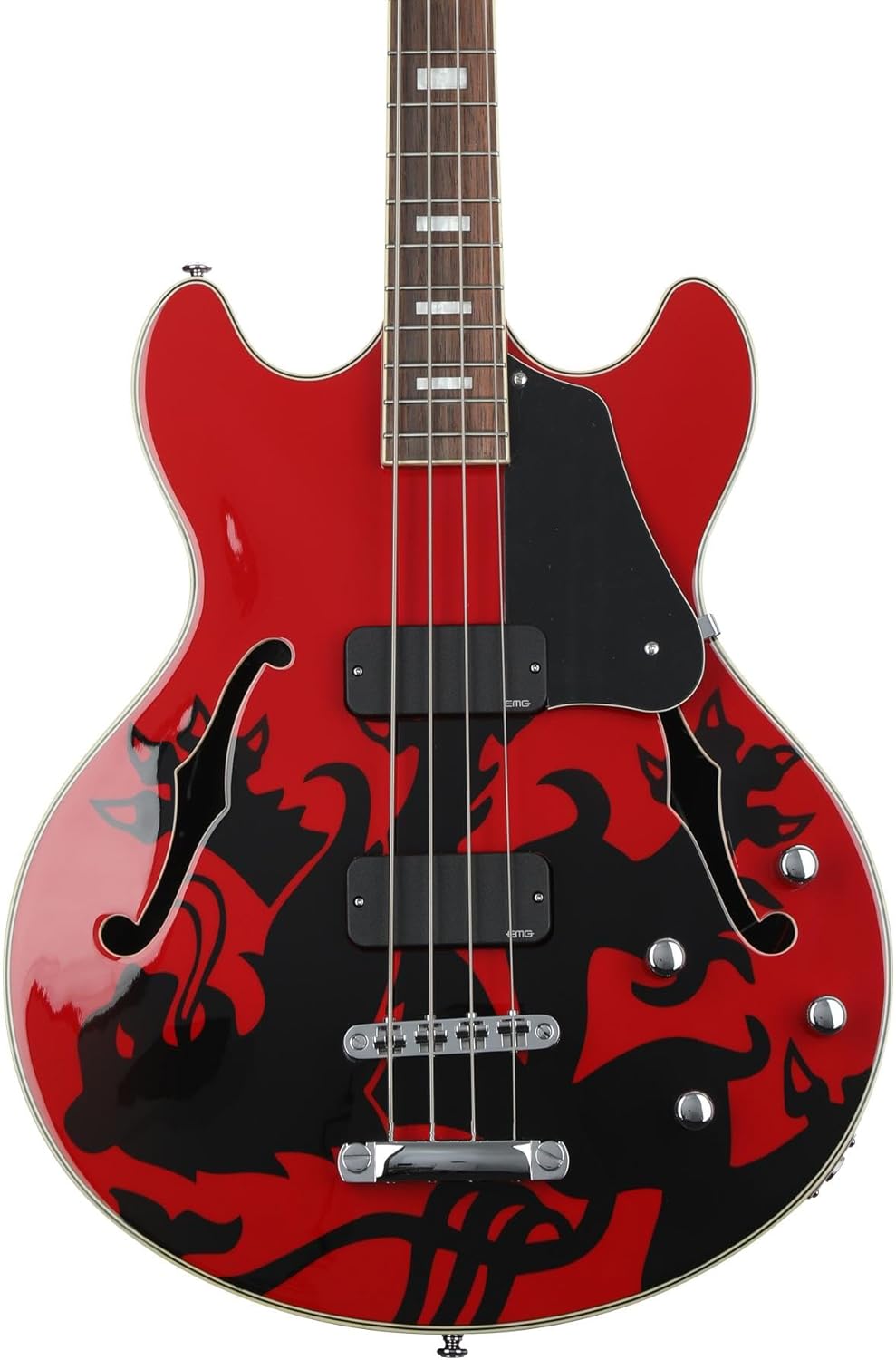 Schecter Simon Gallup Corsair Signature Bass Guitar - Red