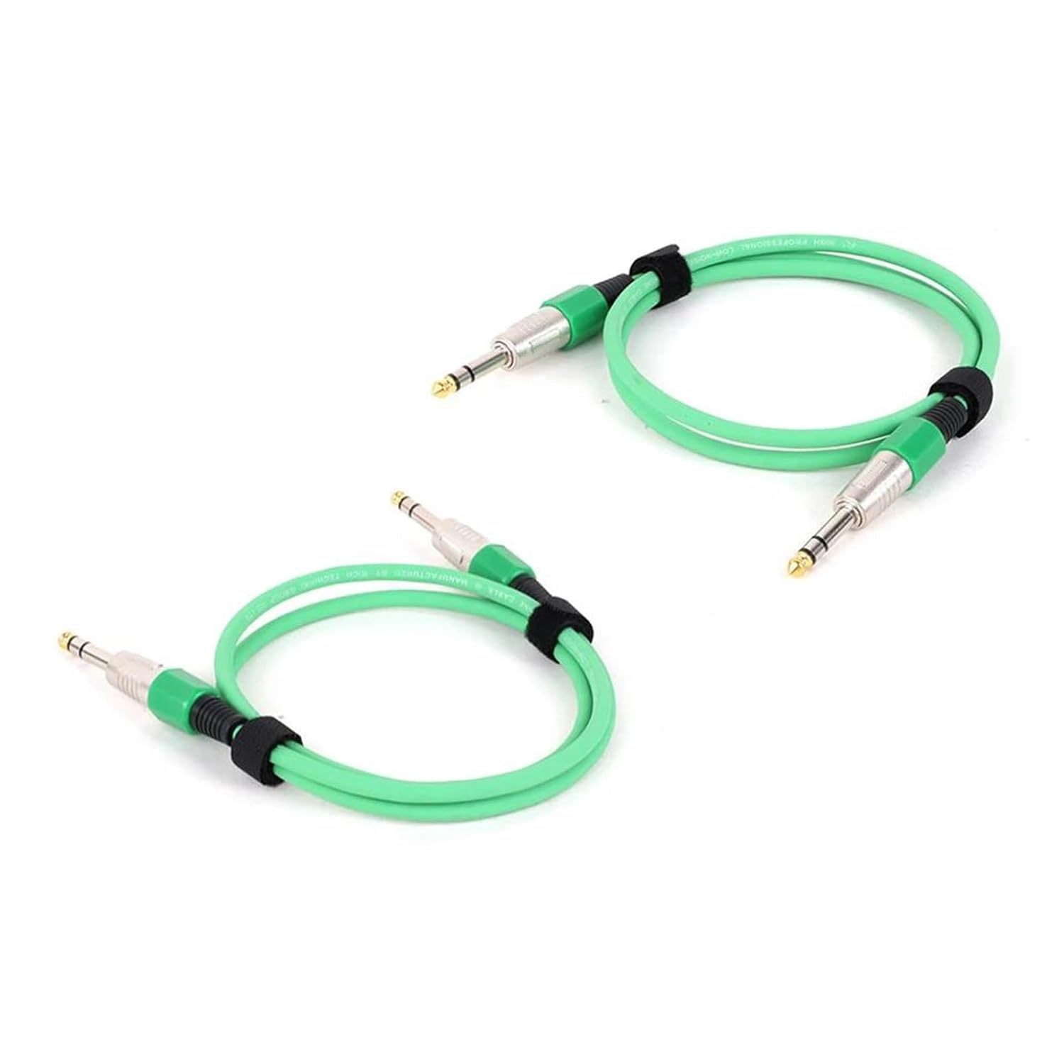 TSTS Guitar Audio Cable 1PC 1/4 Inch Straight Instrument Cable Mono Professional Guitar Cable for Guitar Bass Amplifier Keyboard(Green,15m)